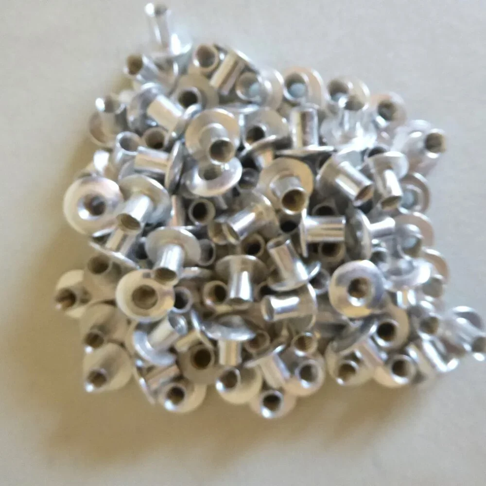 NEW .25” ALUMINUM POST SCREW BOOK BINDING HOLE PUNCH BINDERY POSTS 100 SETS